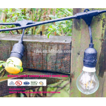 SLT-128 E26 14AWG lampe titulaire LED festons Bulb Ceinture chaîne Lumière intérieure ou extérieure pour noël